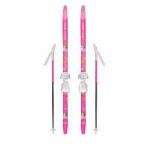 Лыжи 130 в комплекте палки, крепление combi розовый  WERTER BERGER Princess