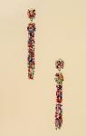 Длинные серьги-кисти из разноцветного бисера H.I.T., мультиколор