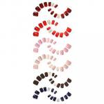 ЮниLook Набор накладных ногтей на клеевой основе, 24 пластины однотонные + 6 пластин с декором