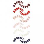 ЮниLook Набор накладных ногтей на клеевой основе, 24 пластины, однотонные, 6 цветов