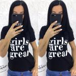 Футболка GIRLS ARE GREAT black SN