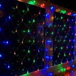 Гирлянда светодиодная цветная 120 LED сетка 2х2 м