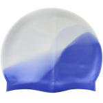 B31518-9 Шапочка для плавания силиконовая (бело/васильковый)