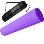 E29254 Коврик для йоги ПВХ 173х61х0,4 см (фиолетовый) с чехлом