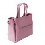 См. описание. Стильная женская сумочка Elost_Flonger из натуральной кожи цвета розовой пудры.