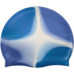B31518-8 Шапочка для плавания силиконовая (сине/белый/голубой)