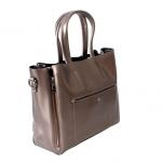 См. описание. Стильная женская сумочка Elost_Flonger из натуральной кожи бронзового цвета.