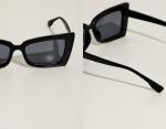 Широкие солнцезащитные очки в оригинальной геометричной оправе H.I.T., черный