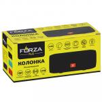 FORZA Колонка беспроводная, подсветка, прорезиненная, 18.5см,1200мАч, USB, microSD,AUX