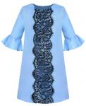 голубое платье с воланами Арт.84201