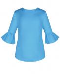 бирюзовая блузка для девочки с воланами Арт.84093