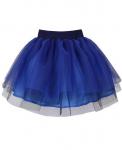 синяя юбка из сетки для девочки Арт.83625