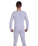 Нательное белье мужское в комплекте футболка дл/р+кальсоны из кулирки | серый