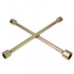 ЕРМАК Ключ баллонный крестовой, 17-19-21-23 мм, 14", желтый цинк, SZ002Z