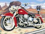 EX 6097 Красный мотоцикл 30*40