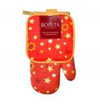 Набор рукавица + прихватка Bonita, Рождественская звезда