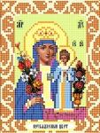 "Богородица Неувядаемый цвет" Рисунок на ткани 12х16
