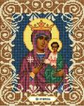 "Богородица Юровичская" Рисунок на ткани 20х25