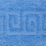 Полотенце махровое гладкокрашеное 50х87, 100 % хлопок, пл. 400 гр./кв.м. "Голубой (Jumiyume)"