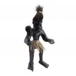 Фигурка деревянная LEG03-40B Абориген - йог и целитель с посохом наделяет силой и могуществом 40см