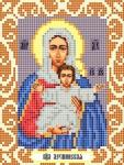 "Богородица Леушинская" Рисунок на ткани 12х16