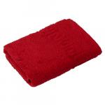 Полотенце махровое гладкокрашеное 50х87, 100 % хлопок, пл. 400 гр./кв.м. "Красный (O.High risk red)"