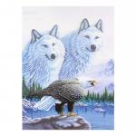 3D картина белые волки 39х29 см