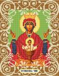 "Богородица Неупиваемая Чаша" Рисунок на ткани 20х25