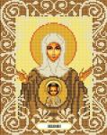 "Богородица Знамение" Рисунок на ткани 20х25