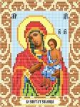 "Богородица Воспитательница" Рисунок на ткани 12х16