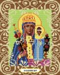 "Богородица Неувядаемый цвет" Рисунок на ткани 20х25