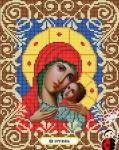 "Богородица Корсунская" Рисунок на ткани 20х25