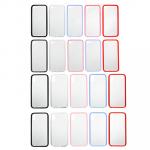 Чехол защитный для телефона прозрачный, пластик, 4 модели, 5 цветов, ЧМ19-3