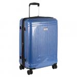 Р1936 (3-ой) D.Blue синий (19") пластик ABS чемодан малый