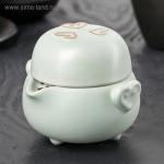 Набор для чайной церемонии "Тясицу", 2 предмета: чайник 10,5х10,5х9 см, чашка