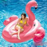 Матрас Розовый Фламинго надувной :1,42*1,37*97см.