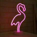 Неоновый светильник "Фламинго"