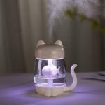 Лампа-увлажнитель воздуха в форме кошечки