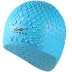 B31552 Шапочка для плавания силиконовая Bubble Cap (голубая)
