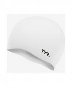 Шапочка для плавания Wrinkle Free Silicone Cap, силикон, LCS/100, белый