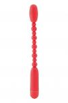 Анальный вибратор Black & Red by TOYFA, водонепроницаемый, ABS пластик, красный, 29 см, D 2,7 см