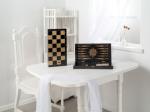 Игра 3в1 малая с гроссмейстерскими пластмассовыми шахматами(нарды, шахматы, шашки)400*200*60 009-07
