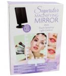 Зеркало Superstar Magnifying Mirror для макияжа с Led подсветкой в 22 светодиода Black