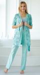 Комплект пижамы - Эмилия халат+брюки+майка