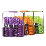 5240 Kamille Набор столовых приборов 24 пр. с пластиковыми ручками на подставке (салатовый, красный, фиолетовый)