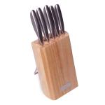 5133 Kamille Набор ножей 6 предметов из нержавеющей стали с полыми ручками и деревянной подставкой