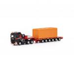 MAMMOET TOYS ТЯГАЧ SCANIA STREAMLINE HIGHLINE 6X4 + SEMI LOW LOADER 6 AXLE + КОРОБКА ДЛЯ ПЕРЕВОЗКИ ОБОРУДОВАНИЯ