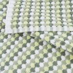 Полотенце-коврик махровое Musivo ПЦ-516-02484 цвет 50000 бело-салатовый