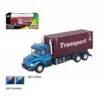 Машинка "TRANSPORT TRUCK" контейнеровоз 1:48. Арт.34125