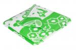 Одеяло детское байковое жаккардовое зеленый